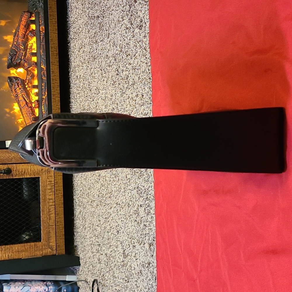 Calvin Klein Fay Large Crossbody Bag In Black Leather - Picture 5 of 9